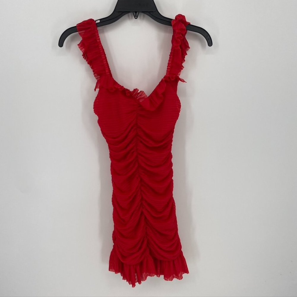 ZARA PLEATED DRAPED DRESS